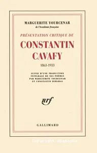 Présentation critique de Constantin Cavafy