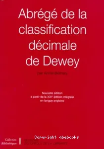 Abrege de classification decimale de dewey