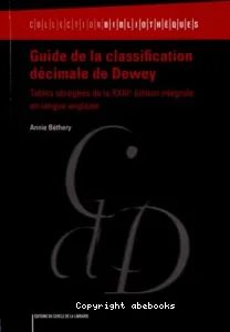 Guide de la classification décimale de Dewey