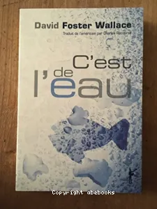 C'est de l'eau