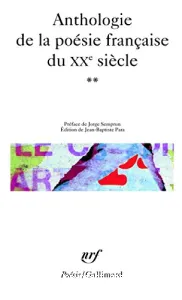 Anthologie de la poésie française du XXe siècle