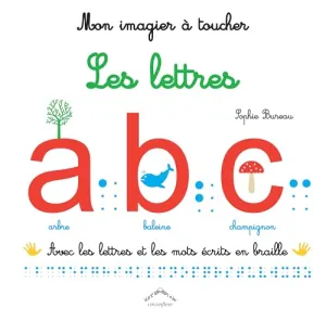 Mon imagier à toucher : les lettres